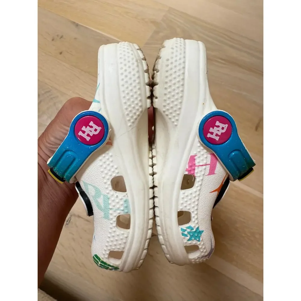 Crocs Rainbow High SZ C5 White Printed Jibbits Girls